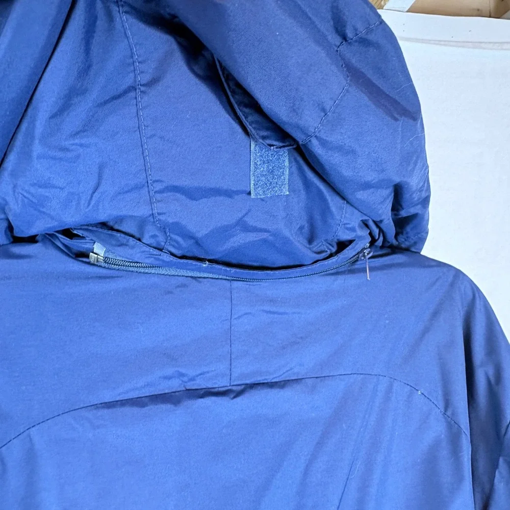 Columbia Eager Air Interchange Jacket Mens 2XL Blue Hooded Full Zip Shell Only